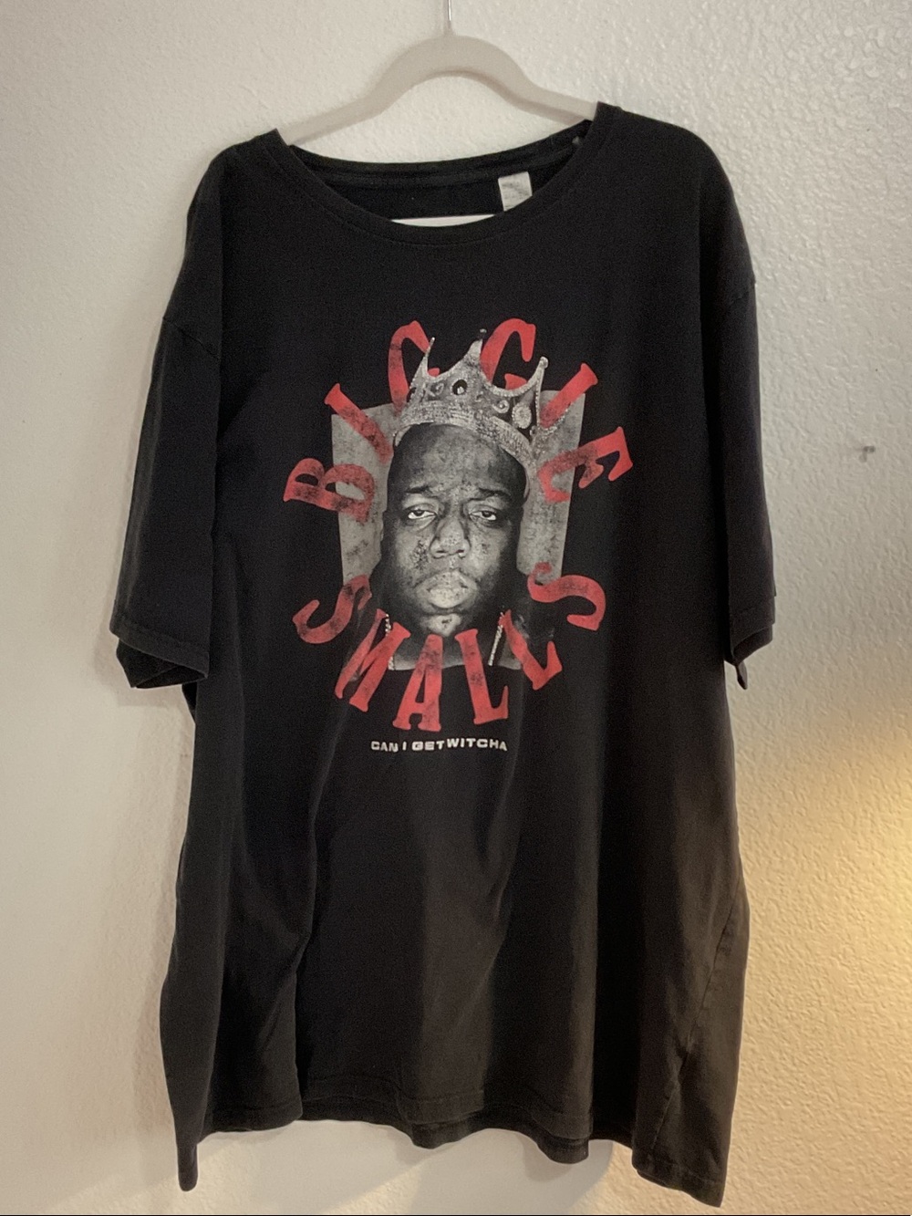 Black Graphic Men’s T‑Shirt with Red Print